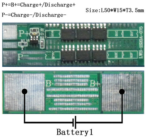 1S PCM For 3.7V Li-ion Battery Packs