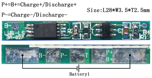 （1S）PCM  For 3.7V Li-ion Battery Packs