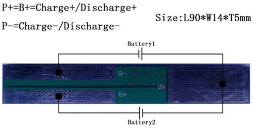 2串锂电池保护板