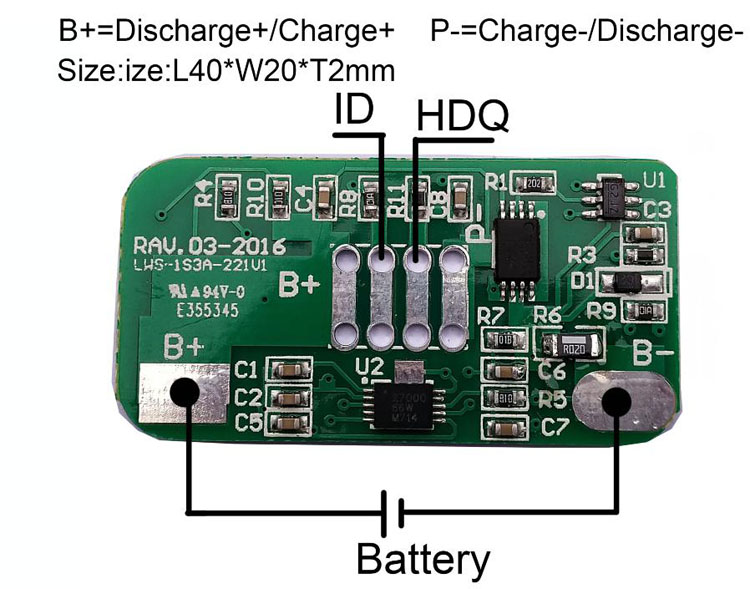 1串带通讯锂电池保护板